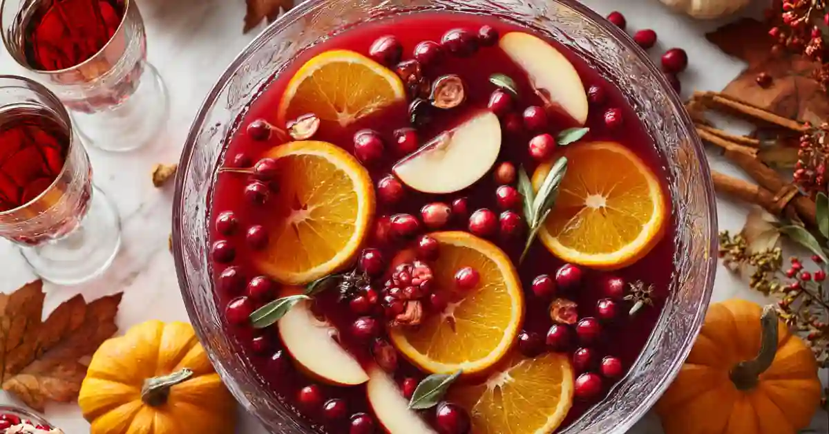 Easy Non-Alcoholic Thanksgiving Punch – Festive Holiday Drink the Whole Family Will Love