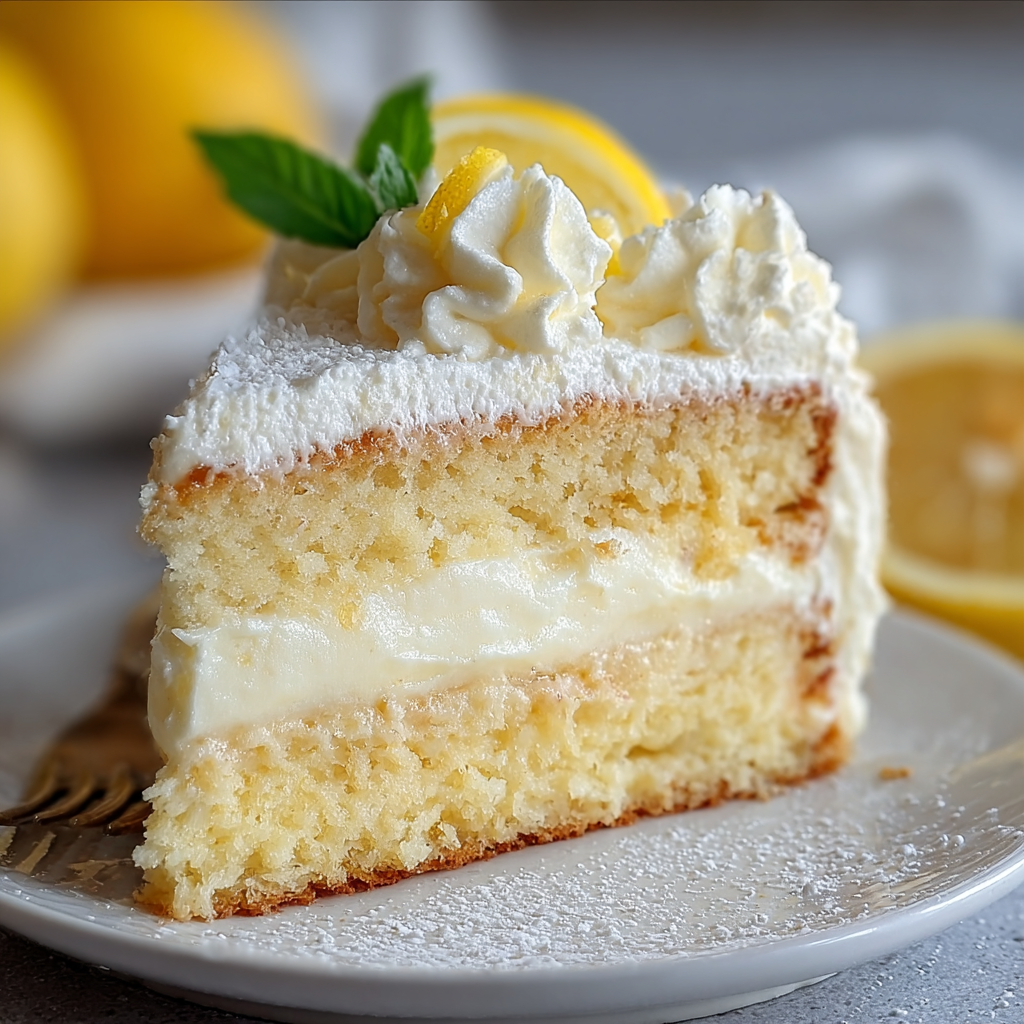 Top 1 Italian Lemon Cream Cake