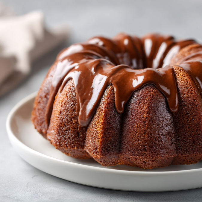 Chocolate Orange Marble Bundt Cake