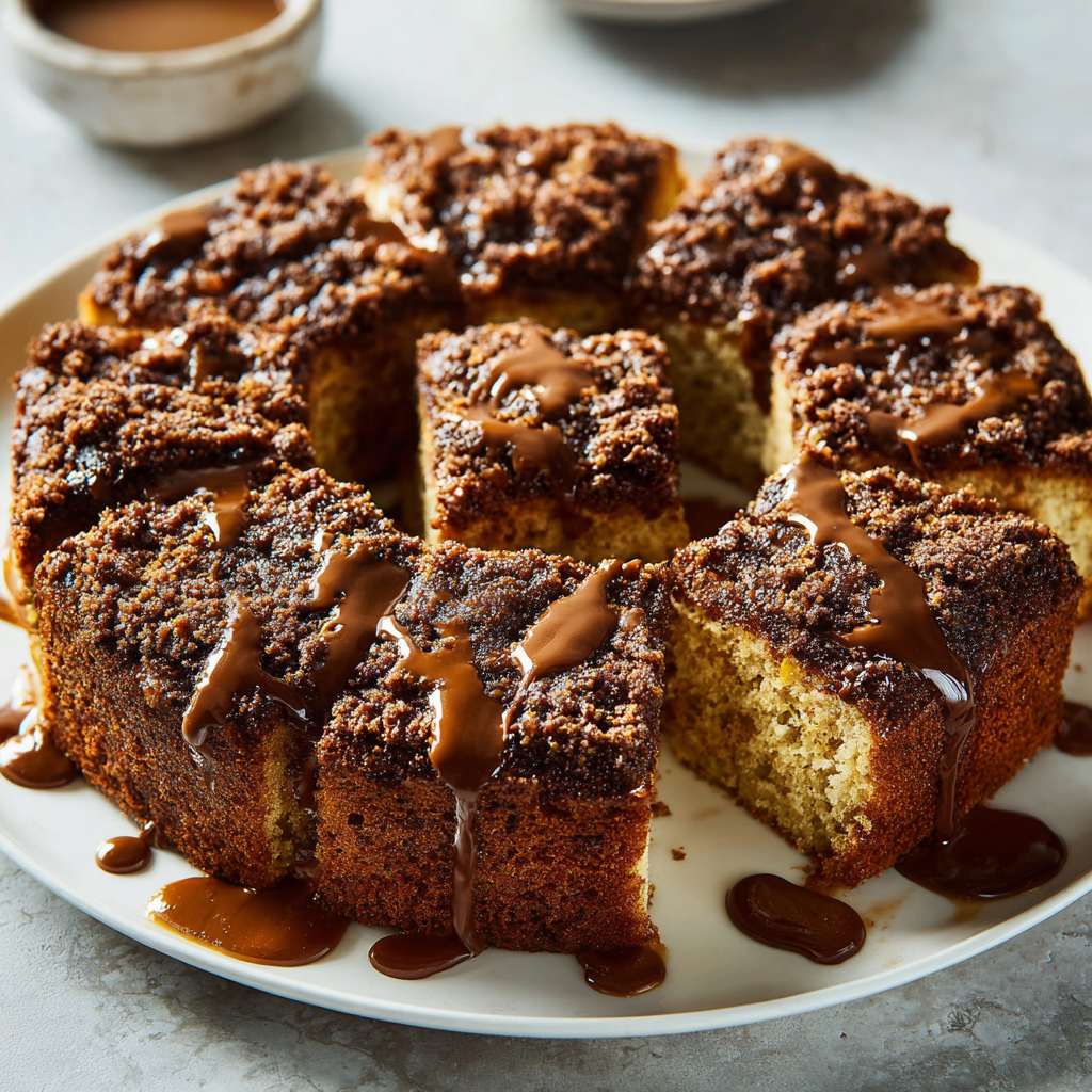 Baileys Chocolate Coffee Cake with Creamy Streusel Topping