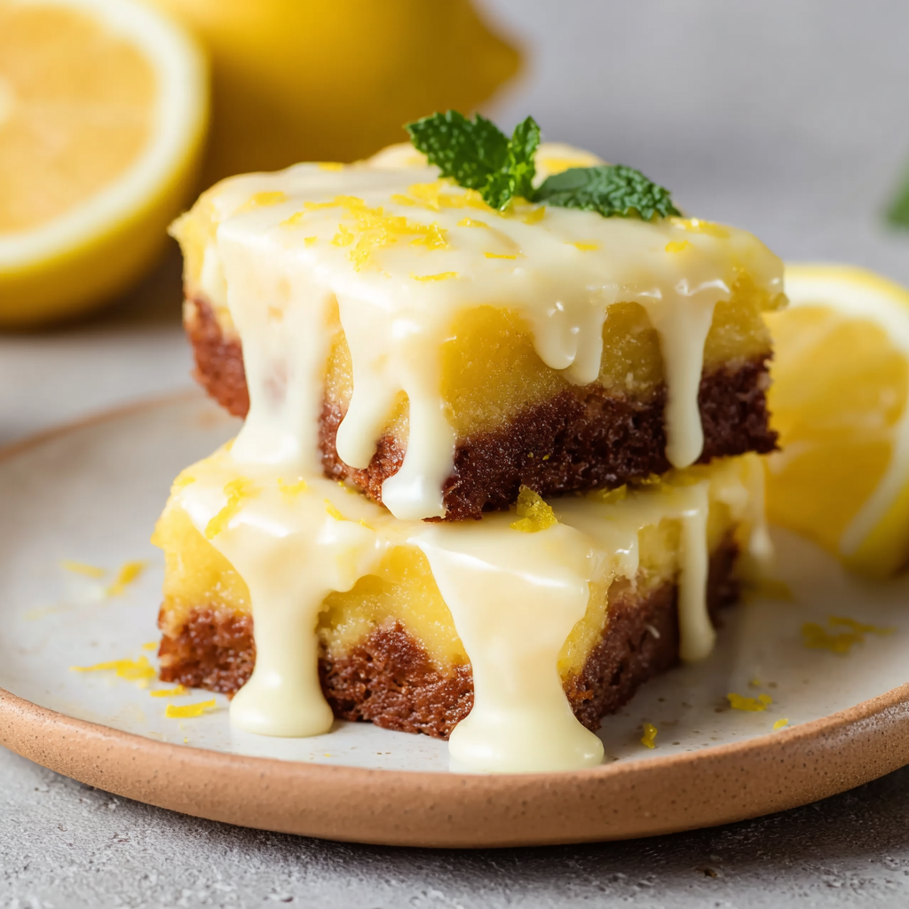 Best Lemon Brownies Recipe | Bright & Fudgy Citrus Bars